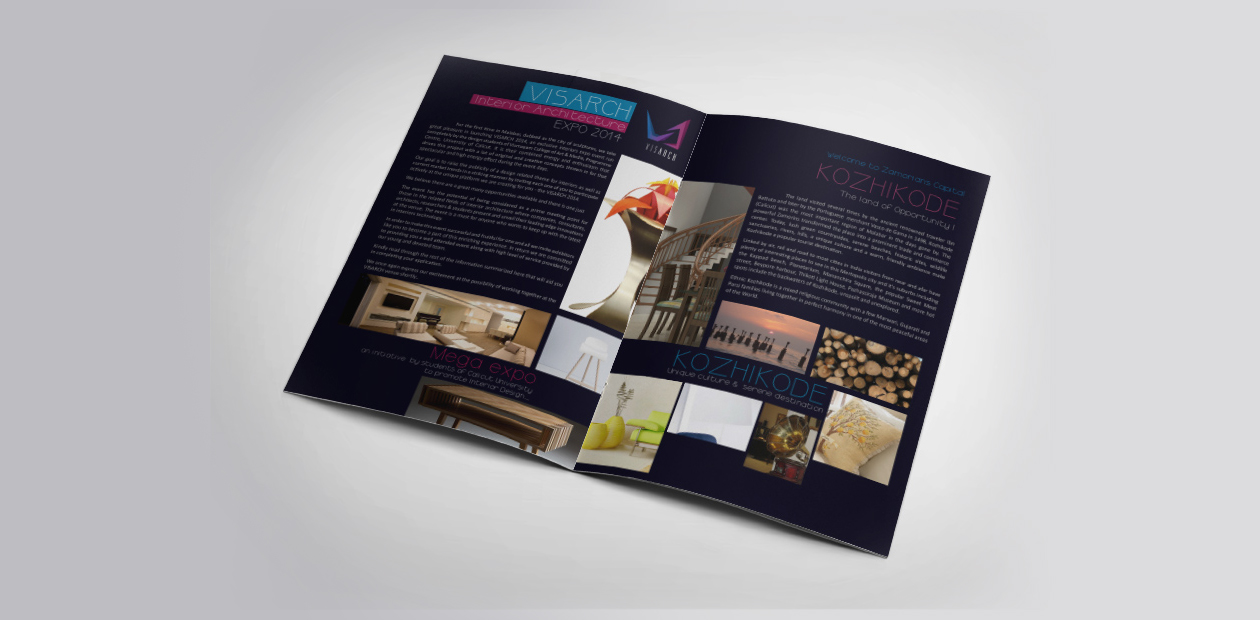 exhibition design - brochure layout design