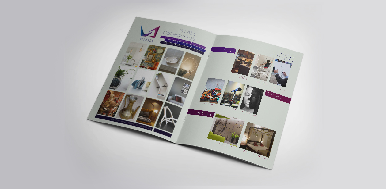 exhibition design - brochure layout designing